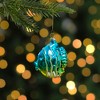Northlight Tropical Fish Glass Christmas Ornament - 3" - Turquoise and Yellow - 2 of 4