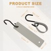 Unique Bargains PU Leather Camping Kitchen Bathroom Multi-Purpose Utility S Hooks - 2 of 4