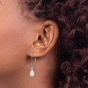 Chisel Stainless Steel Polished Teardrop Dangle Kidney Wire Earrings - 4 of 4