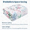 GustoWave Various sizes Modern Floral Machine Washable Indoor Waterproof Area Rug for Bedroom, Living Room, Blue - 4 of 4