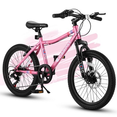 YONWAY 20 Inch Mountain Bike, 7 Speed Teenager Children Kids' Bicycles, High Steel Frame, for Boys Girls Ages 8-12