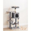Feandrea 44.1'' /56.3" Cat Tree Tower for Indoor Cats ,Multi-Level Cat Condo Cat Furniture with Scratching Posts - 4 of 4