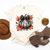 Simply Sage Market Women's Coquette Animal Print PumpkinShort Sleeve Garment Dyed Tee - 3 of 4