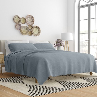 Linen Blend Premium Luxury Solid 4PC Bed Sheets Set - Becky Cameron