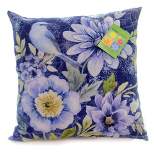 Home & Garden 17.0" Spring Mix Bluebird Floral Pillow Climaweave Manual Woodworkers And Weavers  -  Decorative Pillow