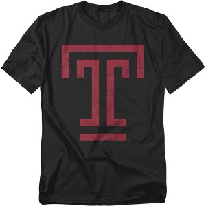 Men's Temple University Distressed Primary T-Shirt - 1 of 4
