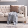 KTMBDW Striped Collection Cotton Throw Blanket Set of 2, 50x60 Inch - 4 of 4