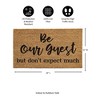 28" x 16" Nature Coir Mat, Be our guest - 3 of 4
