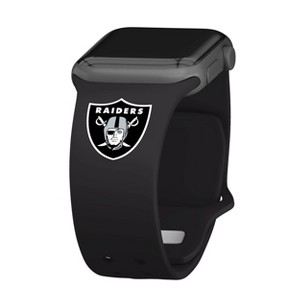 NFL Las Vegas Riders Apple Watch Compatible Silicone Band - Black - 1 of 3