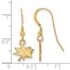 Black Bow Jewelry 14k Yellow Gold Plated Sterling Silver San Jose Sharks NHL Dangle Earrings - 2 of 3