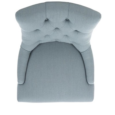 Elegant Sky Blue Linen Upholstered Parsons Side Chair