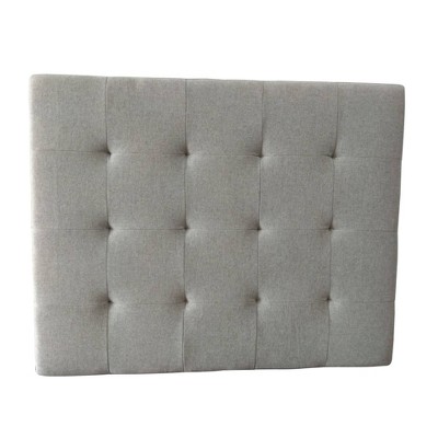 Twin Square Tufted Headboard Gray - Silverwood