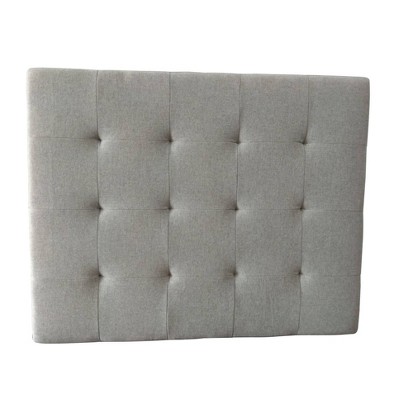 Twin Square Tufted Headboard Gray - Silverwood