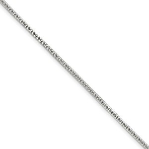 Black Bow Jewelry 2.5mm Sterling Silver Diamond Cut Solid Round Franco Chain Bracelet - 1 of 3