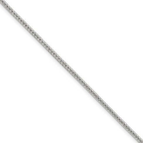 Black Bow Jewelry 2.5mm Sterling Silver Diamond Cut Solid Round Franco Chain Bracelet - image 1 of 3