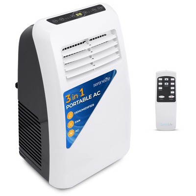 SereneLife Portable Air Conditioner + Dehumidifier with Window Kit, Remote