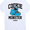 Boys' - Sesame Street - Cookie Monster Collegiate Short Sleeve Graphic T-Shirt - 2 of 4