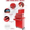 2 in 1 Tool Chest with 5 Drawers, Tool Cart with 7 Organizer Tray Divider Set & Wheels, Large Rolling Tool Box Organizer for Garage, Workshop - 4 of 4