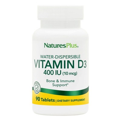 Vitamin D3 400 IU Water-Dispersible by Nature's Plus  -  90 Tablet