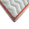 Sapphtopaz Mattress Medium Firm Wrapped Pocket Coil & Memory Foam Hybrid Mattress with Pressure Relief for Bed Frame, White/Orange - 4 of 4