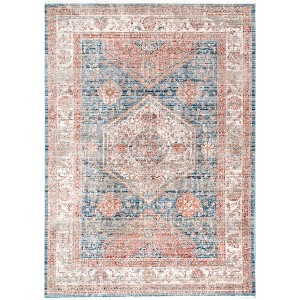 Nuloom Sylvie Medallion 4x6 Indoor Area Rug for Living Room Bedroom Dining Room Kitchen, Beige/Ivory - 1 of 4
