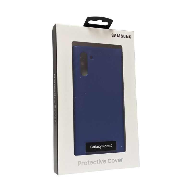 Original Samsung Leather Back Cover Case for Galaxy Note10 - Blue, 1 of 2