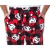 Disney Mickey Mouse Mens Plaid Minky Plush Fleece Pajama Pants - 4 of 4