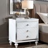 NicBex Contemporary Nightstand with Mirror Frame Accents Bedside Table with 2 Drawers and 1 Hidden Drawer End Table for Living Room, Bedroom - 2 of 4