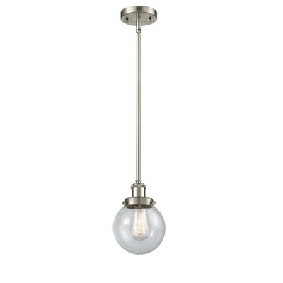Beacon - 1 Light Stem Hung Mini Pendant In Modern Style-9 Inches Tall and 6 Inches Wide