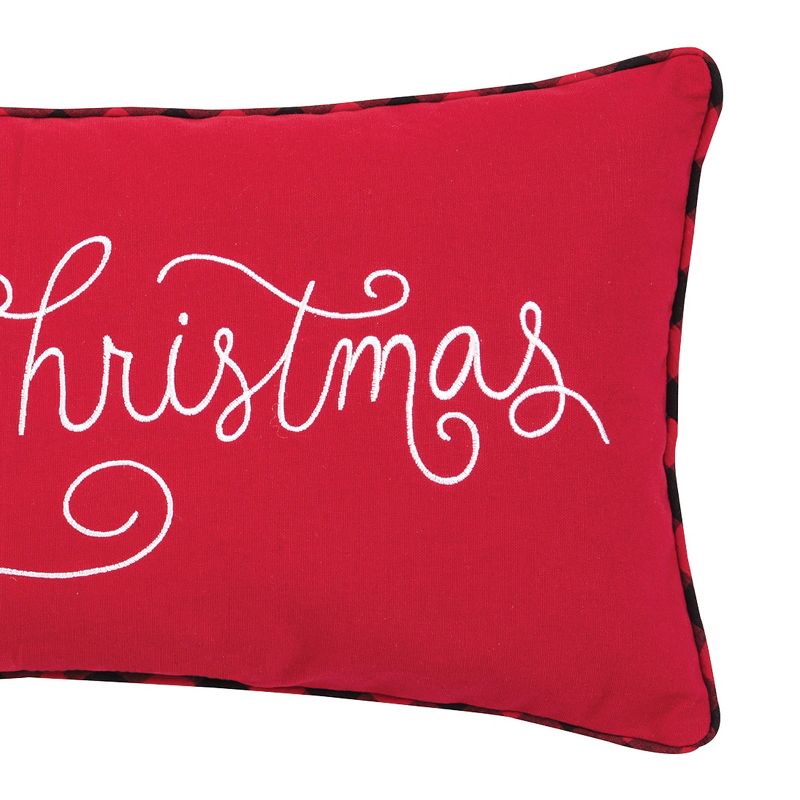 C&F Home 10" x 20" Merry Christmas Applique & Embroidered Throw Pillow, 2 of 7