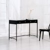 MH London Brockwell 44" Modern Metal Writing Desk - 3 of 4