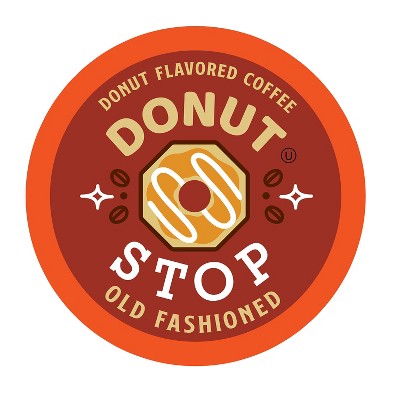 Donut Stop Flavored Coffee Pods,Keurig 2.0, Old Fashion Donut Flavor, 40 Count