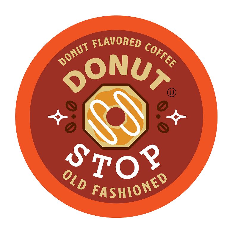 Donut Stop Flavored Coffee Pods,compatible with Keurig KCup, Old Fashion Donut, 40 Count, 1 of 6