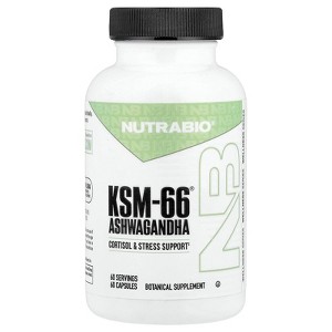 NutraBio KSM-66®, Ashwagandha, 60 Capsules (600 mg per Capsule) - 1 of 4
