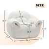 LIVAREEmlen Bean Bag Chair,Comfy Bean Bag Sofa with Back Support, Faux Fur Bean Bag Chair,Stuffed Floor Sofa for Living Room,Bedroom, Apartment - 2 of 4