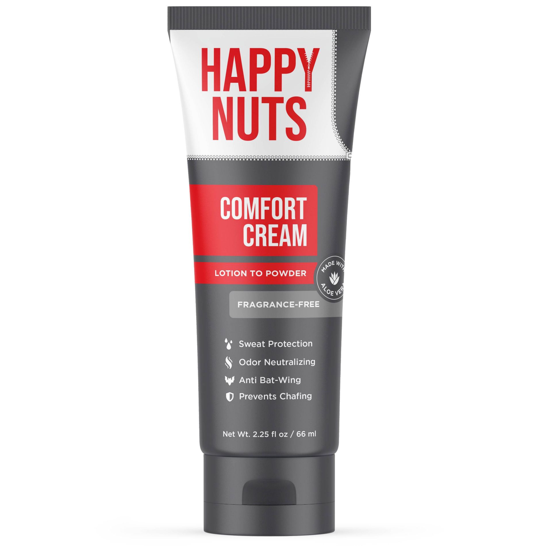 Happy Nuts Comfort Cream Deodorant - Unscented - 2.25 fl oz