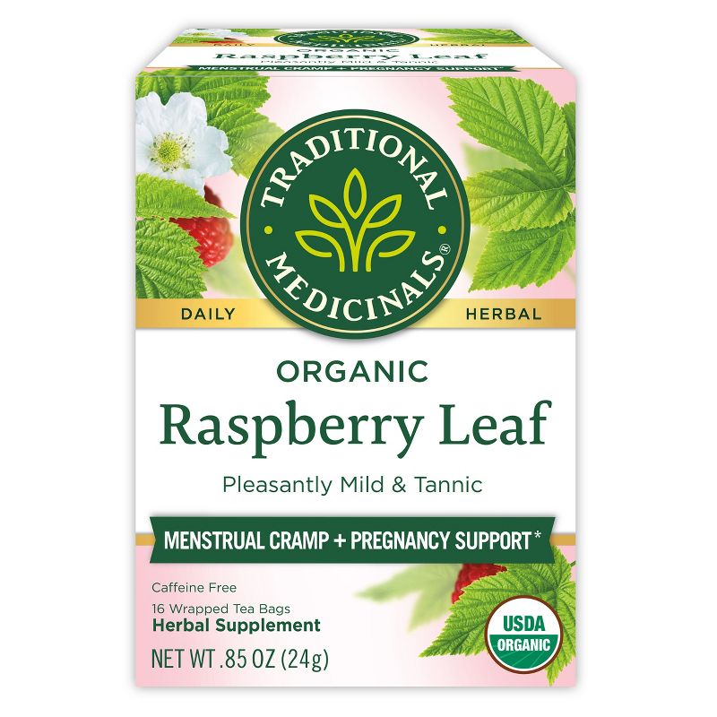 Traditional Medicinals Organic Raspberry Leaf Herbal Tea - 16ct, 1 of 9