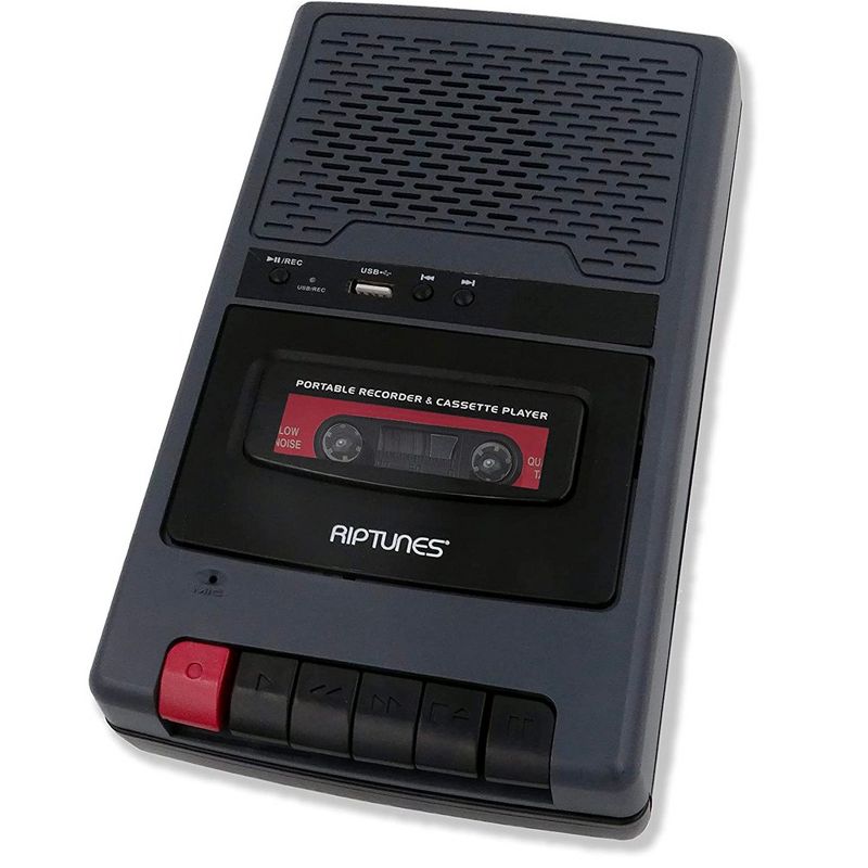 Riptunes Cassette Player and Recorder -Grey, 2 of 4