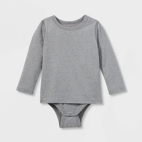 Kids' Long-Sleeve Black Bodysuit