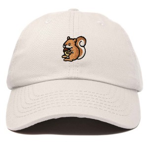 Dalix Squirrel Embroidered Cotton Dad Hat Casual Adjustable Baseball Cap for Nature and Animal Lovers Womens - 1 of 4