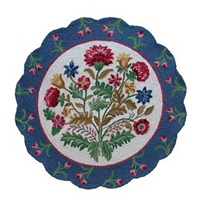 C&F Home 3'0" x 3'0" Floral Gallery Indoor Rug