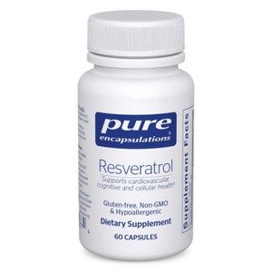 Pure Encapsulations Resveratrol - Cardiovascular, Cellular Health & Memory Support* - 40 mg Trans-Resveratrol - Gluten Free & Non-GMO - 1 of 4