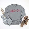 Simply Sage Market Row Of Christmas Trees Garment Dyed Long Sleeve - 3 of 4