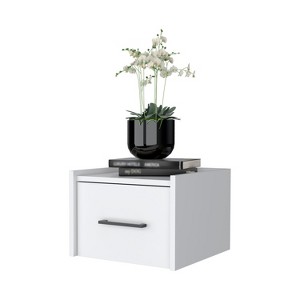 NicBex 13.2 inch Floating Nightstand with Drawer,Wall-Mounted Side Table with Sleek Handle,Bedside Table for Bedroom,Living Room - 1 of 4