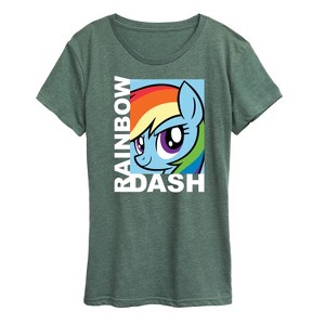 Women's - My Little Pony - Character Block Rainbow Dash Short Sleeve Graphic T-Shirt - 1 of 4
