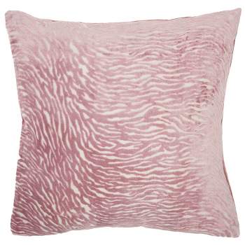 Luminescence Metallic Zebra Throw Pillow - Mina Victory