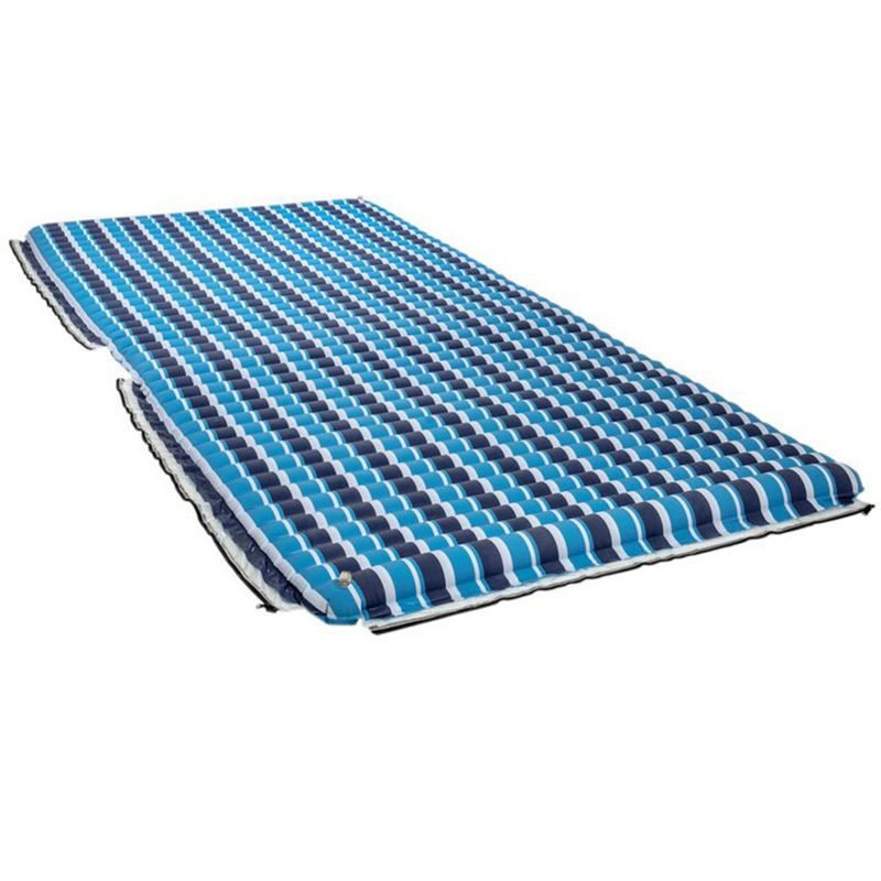 Aqua Leisure Supersized 10 x 5 Foot Inflatable Island Water Floating Party Plank Mat with Anchor Loops for Pool, Beach, and Lake, Blue, 1 of 6