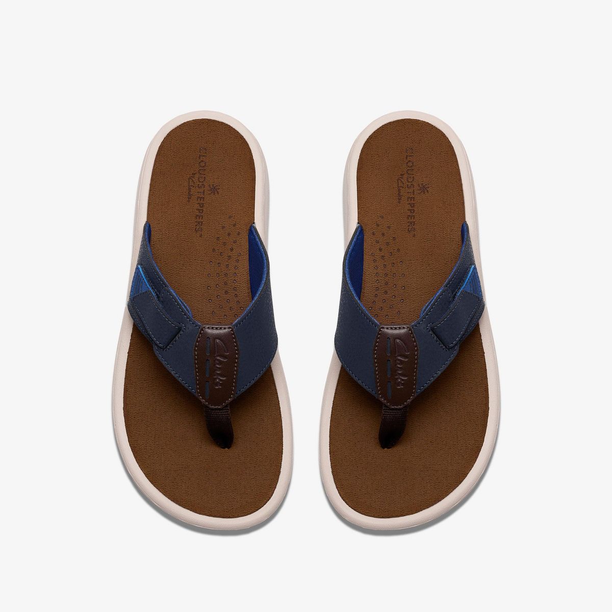 Clarks Mens Men's Breeze Flip Flops Navy Sandals - thumbnail 6