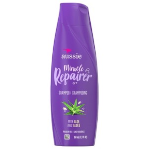 Aussie Miracle Repairer Shampoo with Aloe for All Hair Types, 12.1 fl oz - 1 of 4