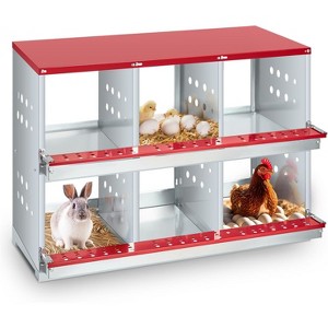 Chicken Nesting Box, Easy Egg Collection Large Vented Holes Chicken Coop Equipment with Vented Holes, Heavy Duty Chicken Nesting Boxes for Hens,Ducks - 1 of 4
